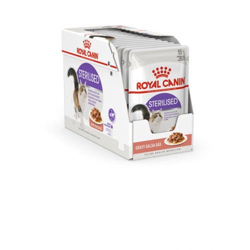 Vådfoder til kat – Royal Canin Sterilised i sauce 12×85 g