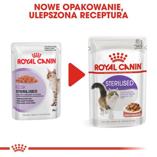 Vådfoder til kat – Royal Canin Sterilised i sauce 12×85 g