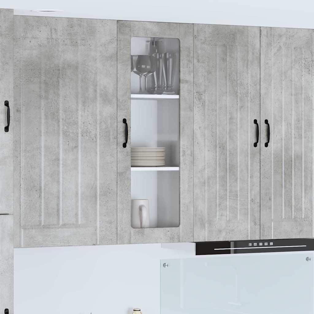 Vægskab til køkken Beton Grå 40 x 31 x 100 cm Konstrueret træ