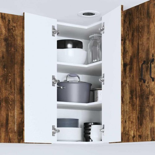 Vægskab til køkken Røget eg 57 x 57 x 80 cm Konstrueret træ