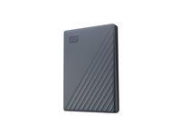Ekstern harddisk Western Digital My Passport 2 TB USB 3.2 Gen 1 (USB-C) - silikonegrå billede
