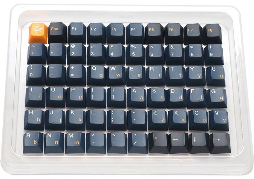 Tastaturcaps sæt - Ducky DCA133, navy/sort PBT