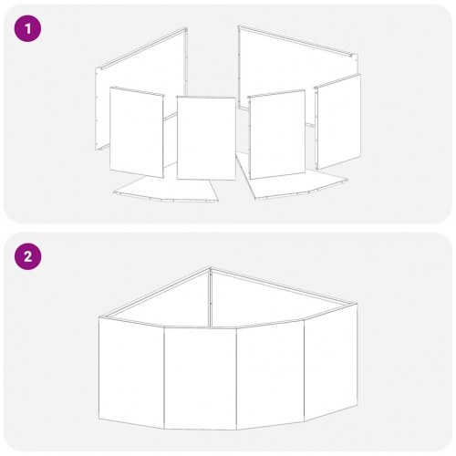Hjørne Plantekasse Sort 60 x 60 x 35 cm Stål