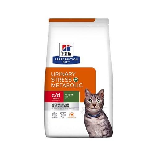 Kattemad tørfoder Hill's Feline c/d Urinary Stress + Metabolic – 3 kg