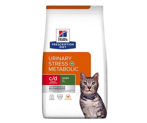 Kattemad tørfoder Hill's Feline c/d Urinary Stress + Metabolic – 3 kg