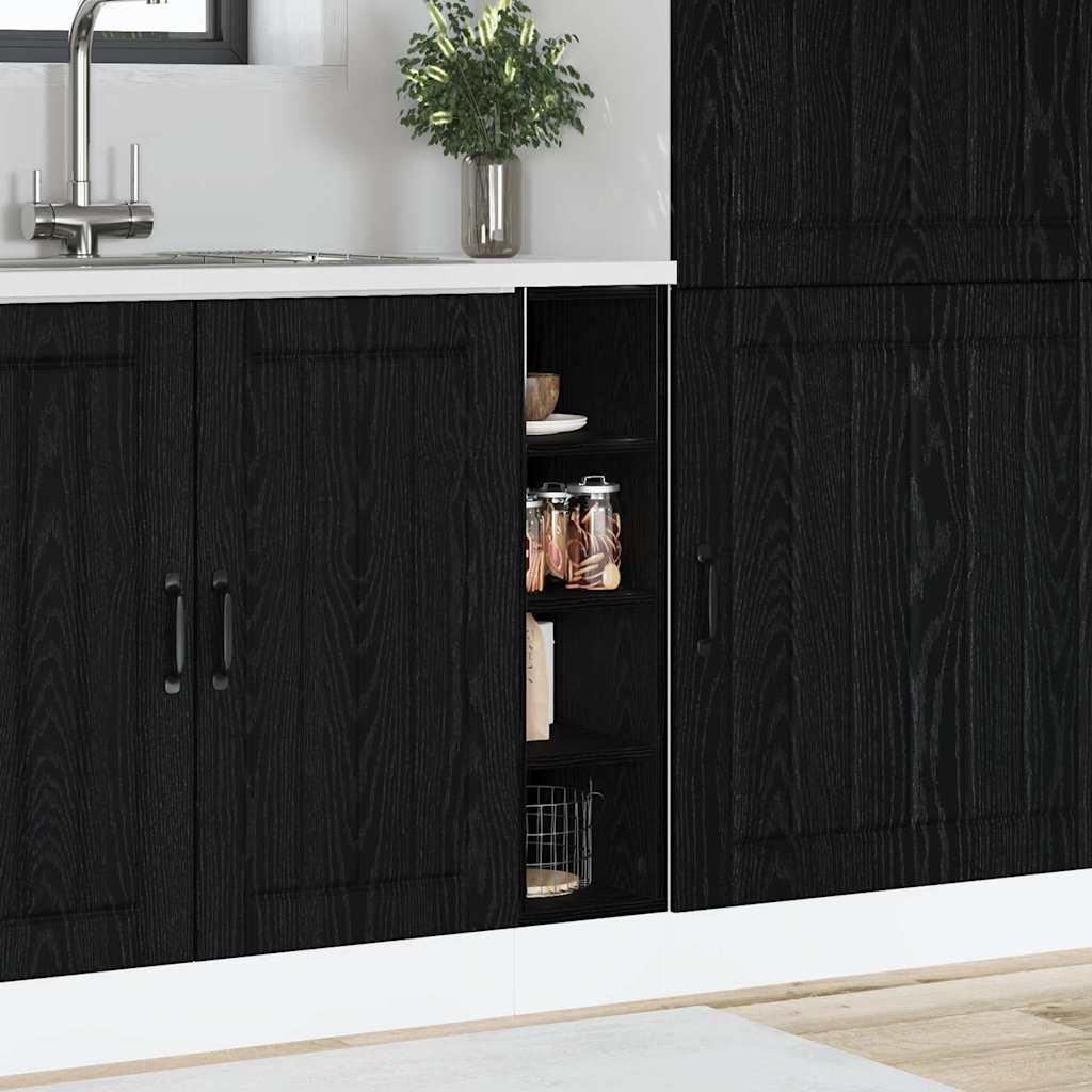 Køkken base kabinet med hylde Riga Sort eg 20 x 44,5 x 81,5 cm