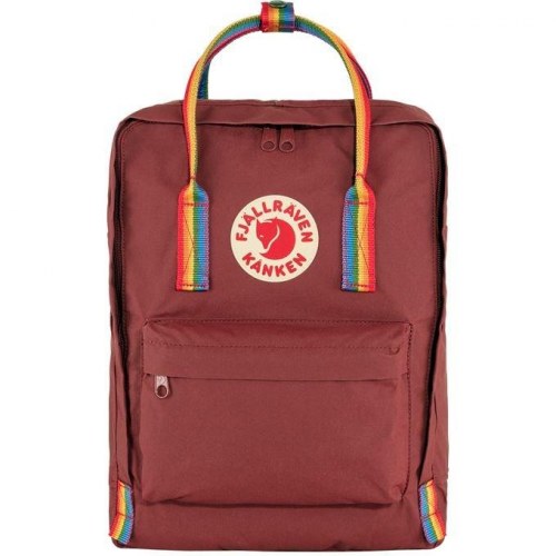 Rygsæk Fjällräven Kånken Rainbow – Bordeaux, 16 l, Vinylon