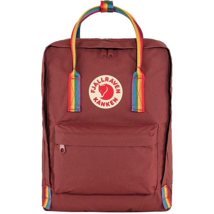Rygsæk Fjällräven Kånken Rainbow – Bordeaux, 16 l, Vinylon