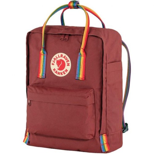 Rygsæk Fjällräven Kånken Rainbow – Bordeaux, 16 l, Vinylon