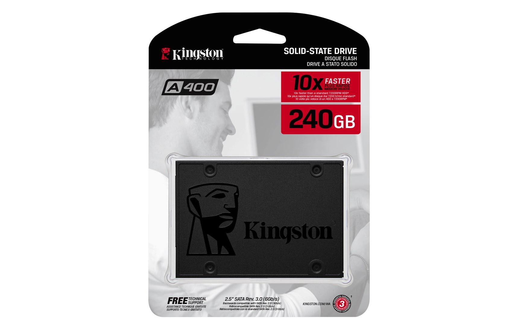 SSD 2,5" Kingston A400 240 GB SATA III TLC