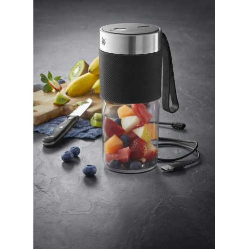 Blender to go – WMF KITCHENminis, 0,3 l, 50 W, sort/rustfrit stål
