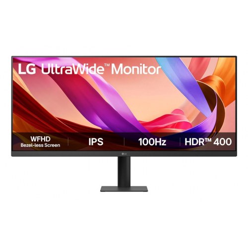 Skærm 34" LG UltraWide IPS WFHD 100 Hz HDR400 – sort