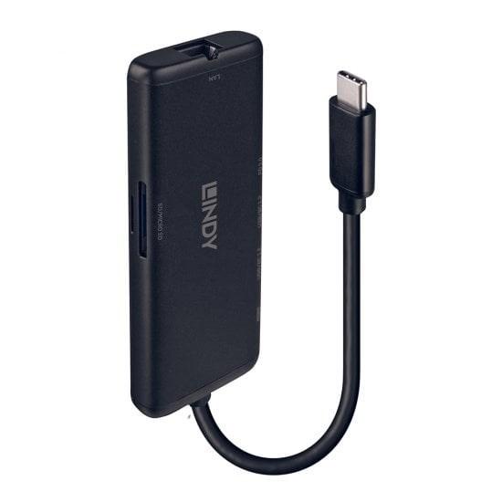 USB-C dockingstation – LINDY DST-Mini med 4K og 100 W opladning billede