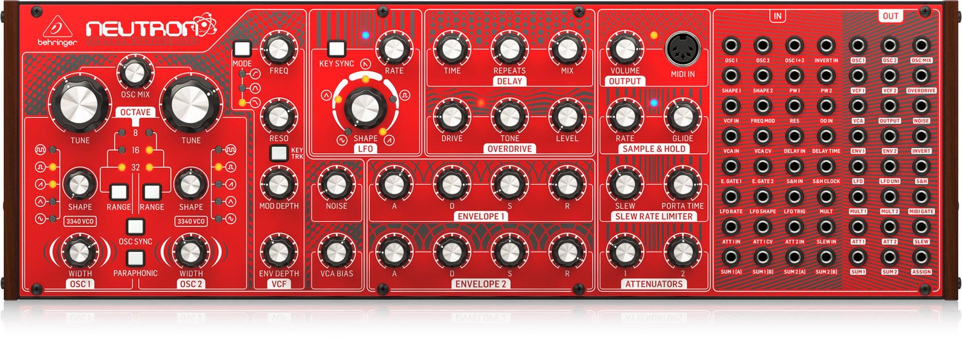 Analog synthesizer Behringer Neutron - rød billede