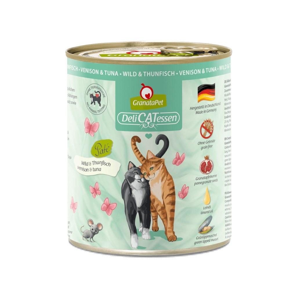 Vådfoder til kat – GranataPet DeliCATessen vildt & tun 800 g