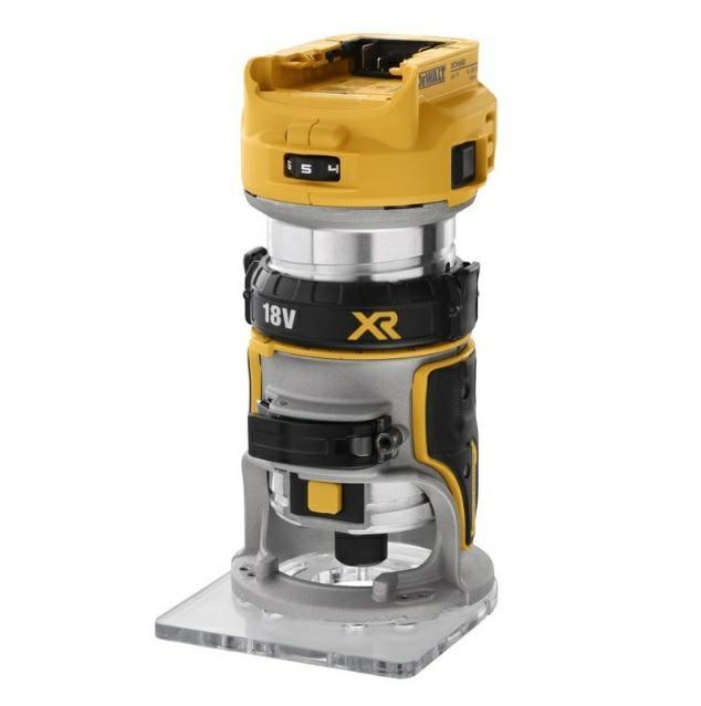 Overfræser 18V DeWALT DCW600N-XJ – kompakt trimmer