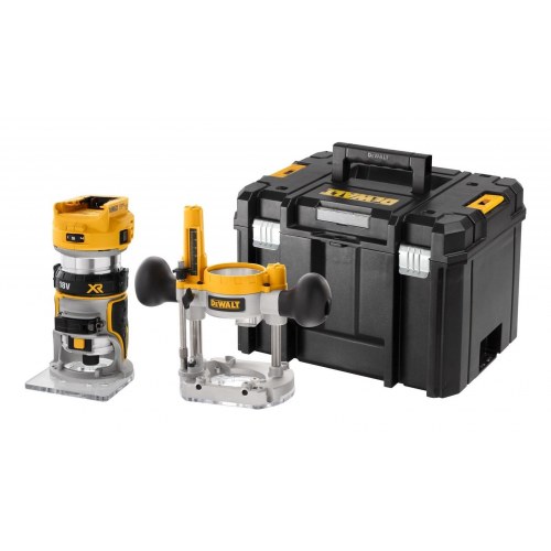 Overfræser DeWALT 18V XR børsteløs 8 mm (¼”)