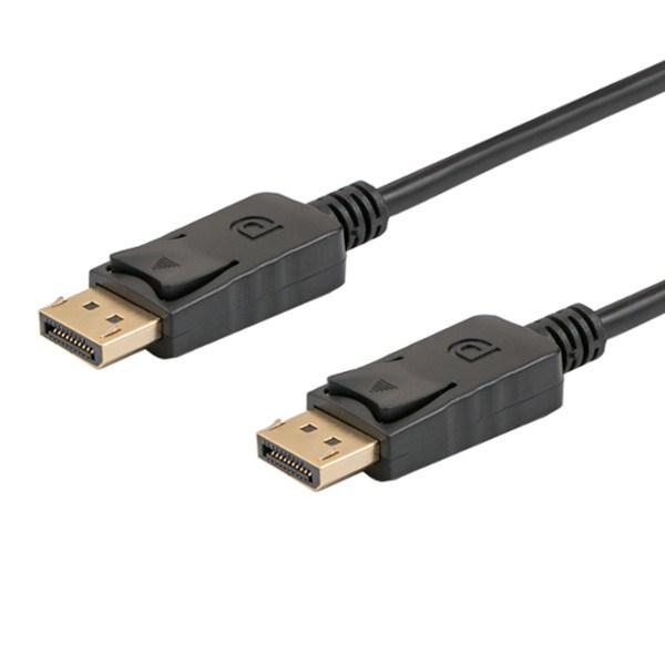 DisplayPort kabel 2 m – Savio CL-136, sort billede