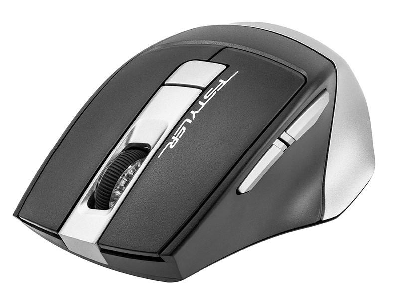 Trådløs mus A4TECH Fstyler FB35 – 2,4 GHz & Bluetooth, 2000 DPI, grå billede
