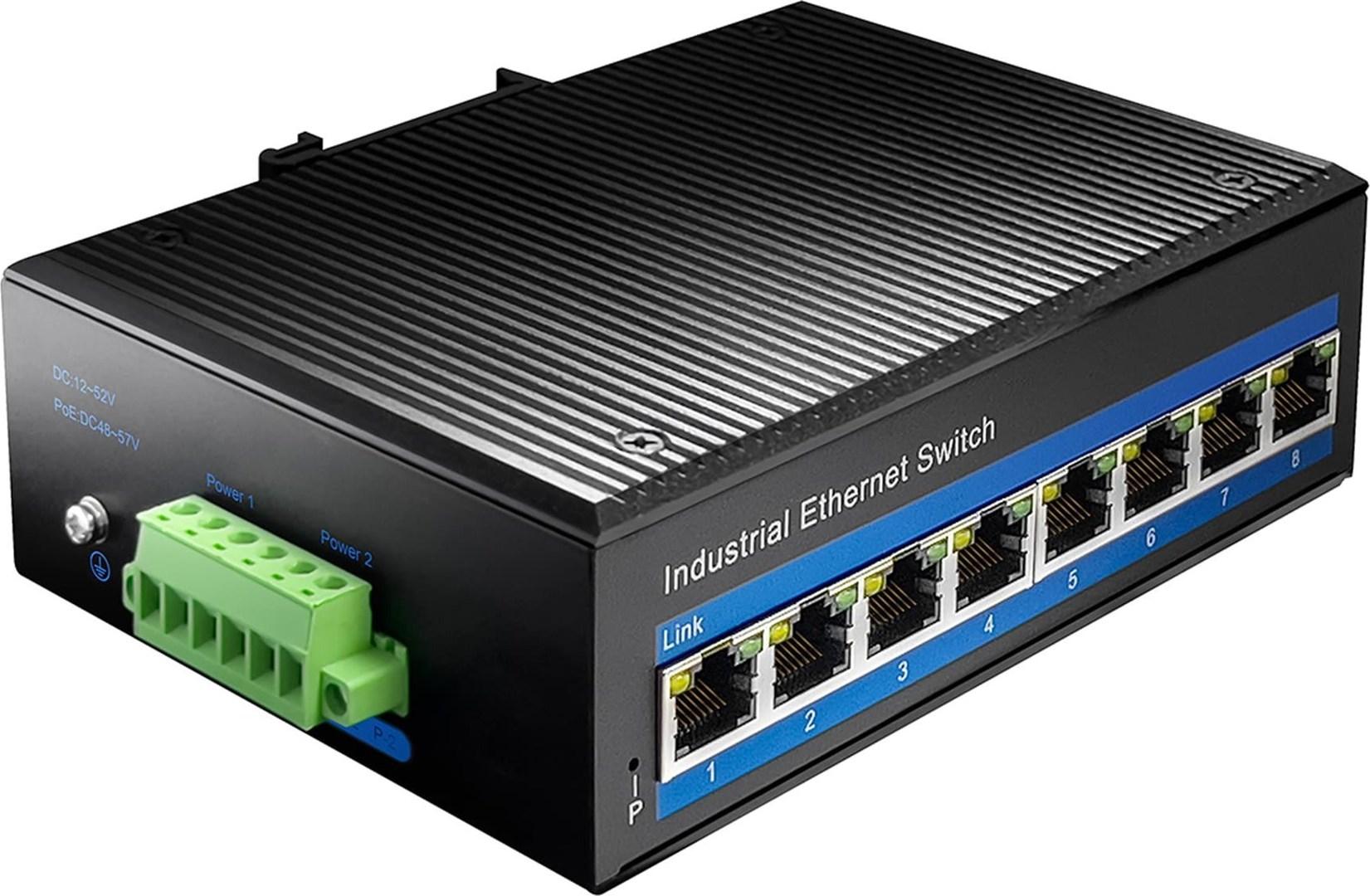Netværksswitch – Cudy IF1008P 10/100, sort