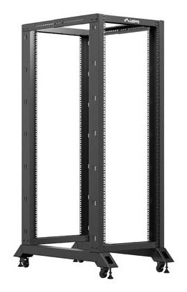 Serverrack 32U åben ramme - Lanberg, gulvstående, sort billede