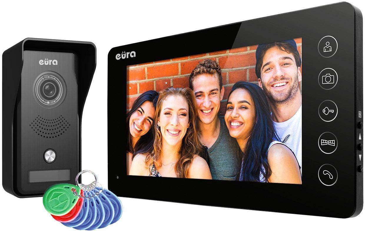 Videodørtelefon eura VDP-76A3 - sort monitor