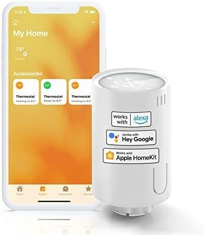 Smart radiatortermostat Meross MTS150H – Wi‑Fi, Apple HomeKit, Google Assistant, Alexa