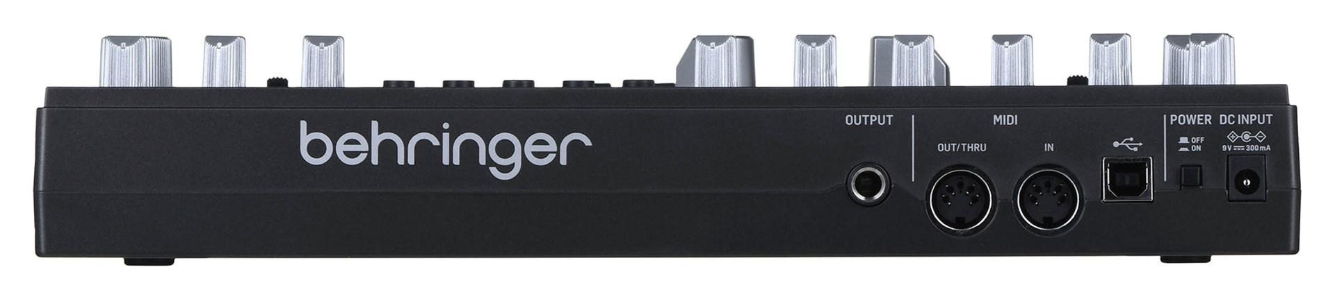 Behringer TD-3-SB, Analog synthesizer, Sort, DC, 9 V, 305 mm, 165 mm