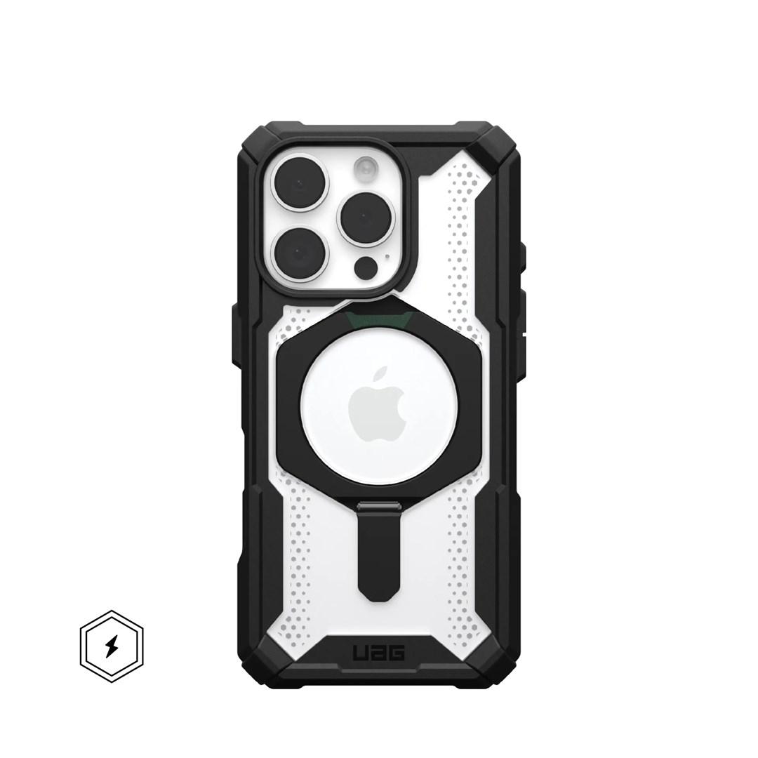 Mobilcover til iPhone - Urban Armor Gear Plasma XTE, 16 cm (6,3"), sort/gennemsigtig