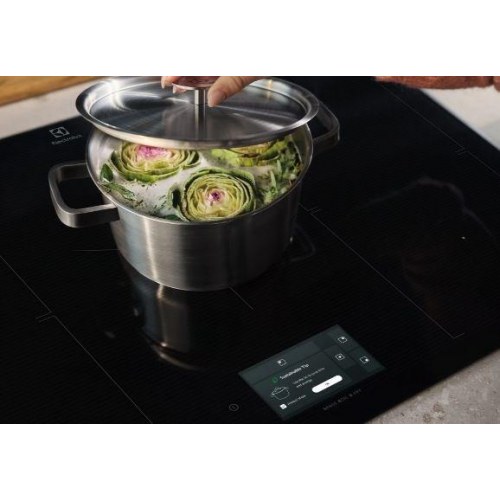Induktionskogeplade Electrolux Serie 700, 60 cm, 4 zoner, sort glas