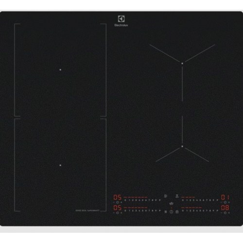 Induktionskogeplade Electrolux Serie 700, 60 cm, 4 zoner, sort glas