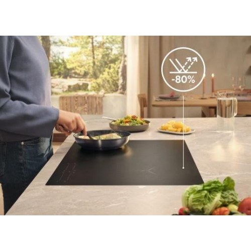 Induktionskogeplade Electrolux Serie 700, 60 cm, 4 zoner, sort glas