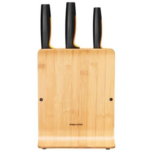 Knivblok med slidser - Fiskars Functional Form, 4 dele