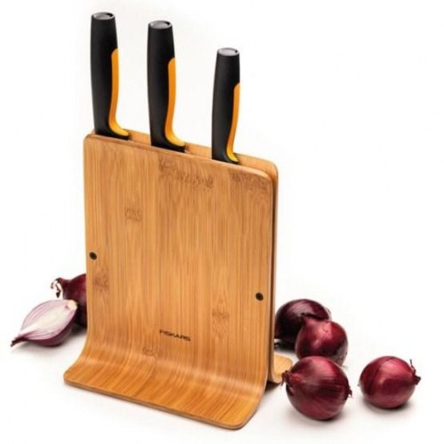 Knivblok med slidser - Fiskars Functional Form, 4 dele
