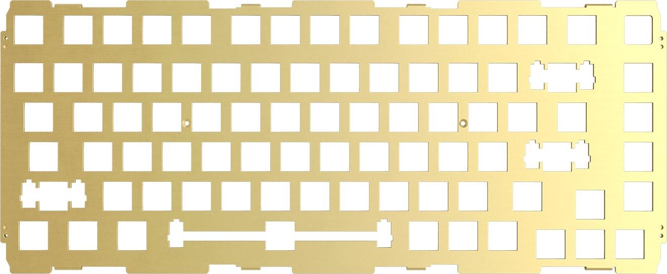 Tastatur-plade 75% - GLORIOUS Switch Plate, guld billede