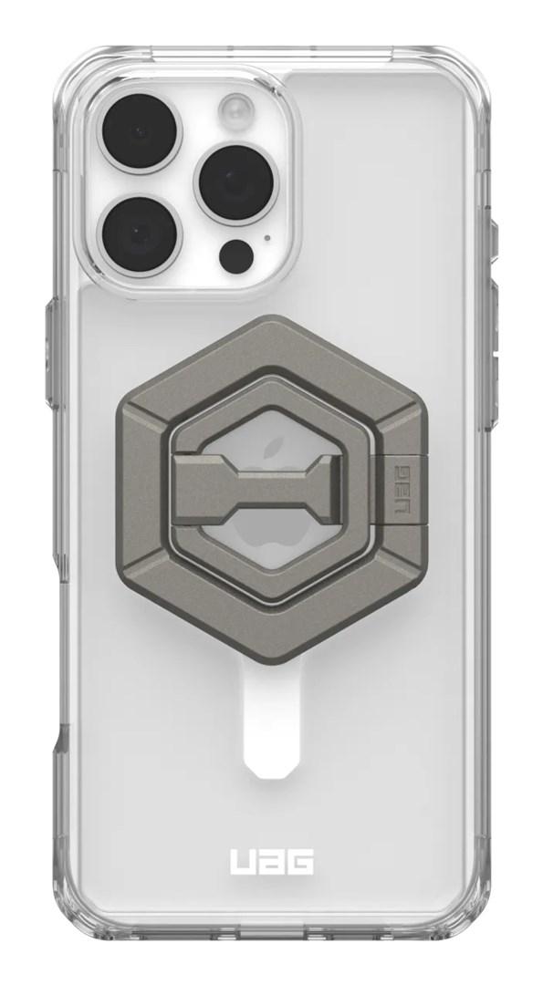 Mobilcover til iPhone 6,9" - Urban Armor Gear Plyo, transparent/hvid, MagSafe billede
