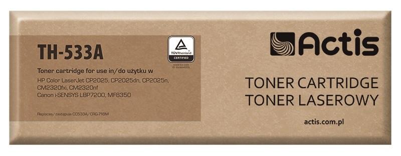 Toner til laserprinter Actis TH-533A – magenta, kompatibel med HP 304A/Canon CRG-718M, standard, 3.000 sider