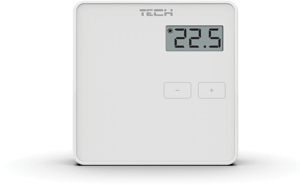 Rumtermostat med kabel - Tech ST-294V1, hvid