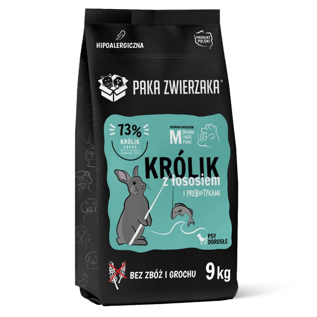 Hundefoder tørfoder – PAKA ZWIERZAKA kanin med laks M, 9 kg