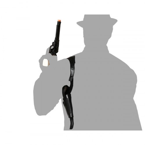 Legetøjspistol med hylster - Gangster, sort