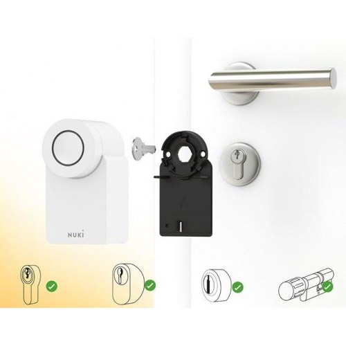 Smart lås Nuki Smart Lock GO – hvid, trådløs