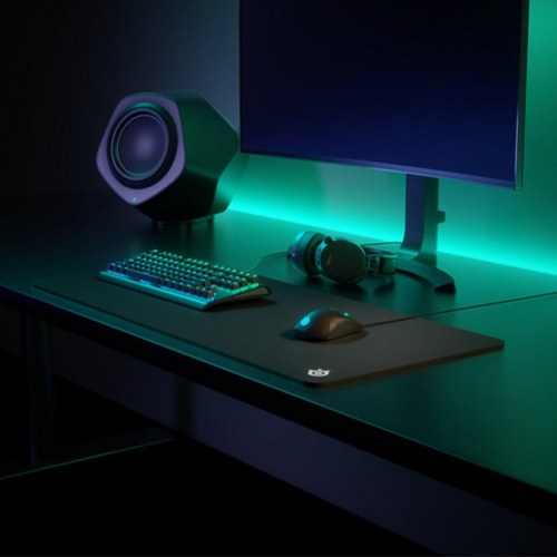 Musemåtte gaming XXL - SteelSeries QcK, 90 × 40 cm, sort