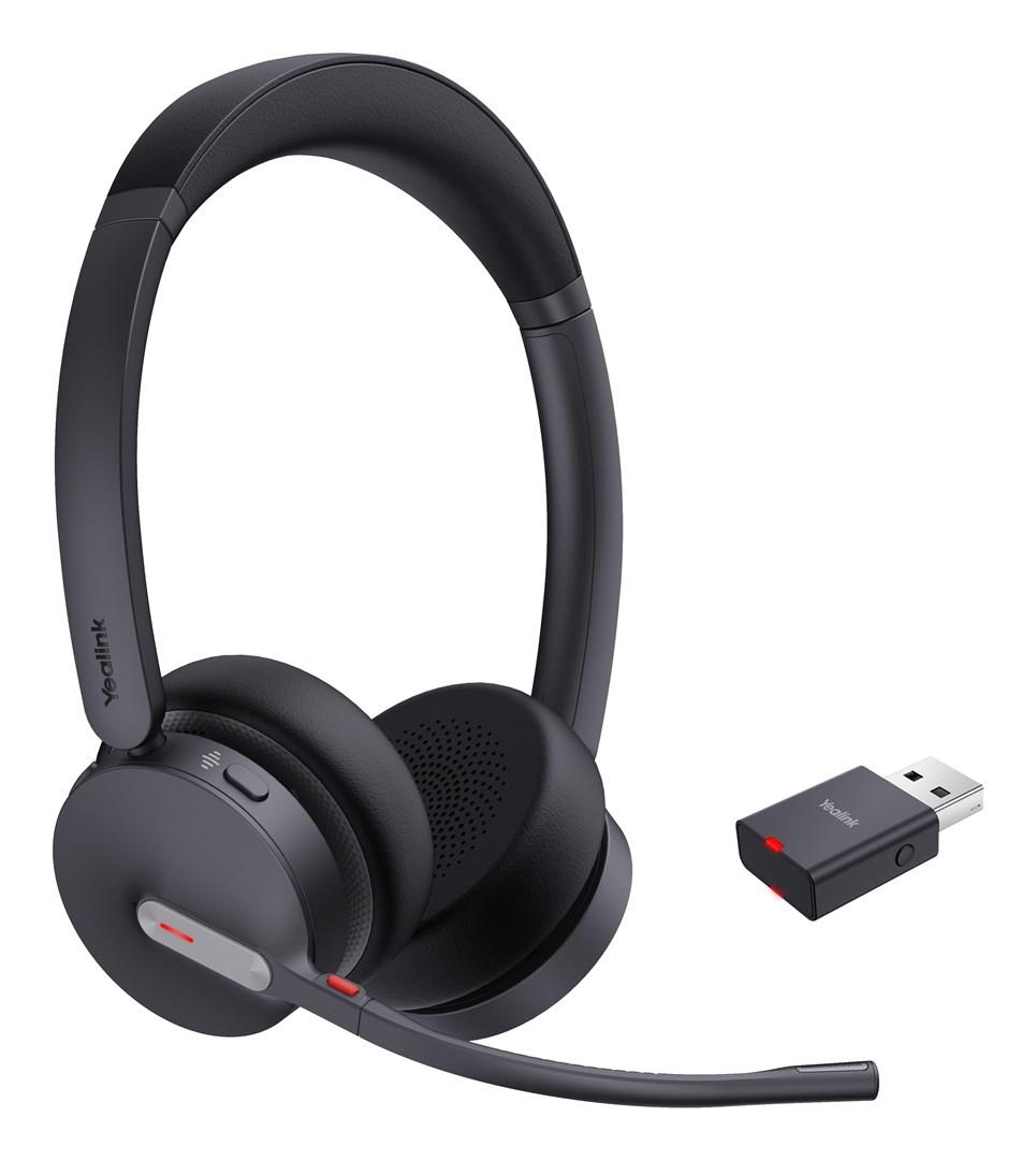 Trådløst headset – Yealink WH64 Hybrid Dual UC, Bluetooth, sort billede