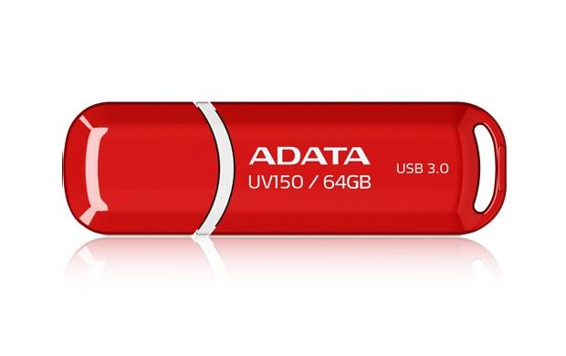 USB stik ADATA 64 GB UV150 USB 3.2 Gen 1 (TypeA) Rød