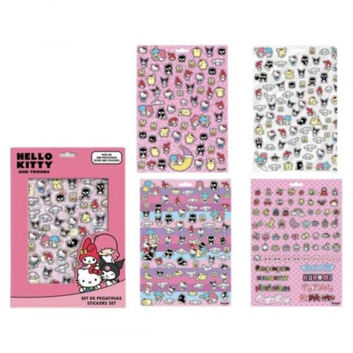 Hello Kitty klistermærker - Pink stickersæt til børn