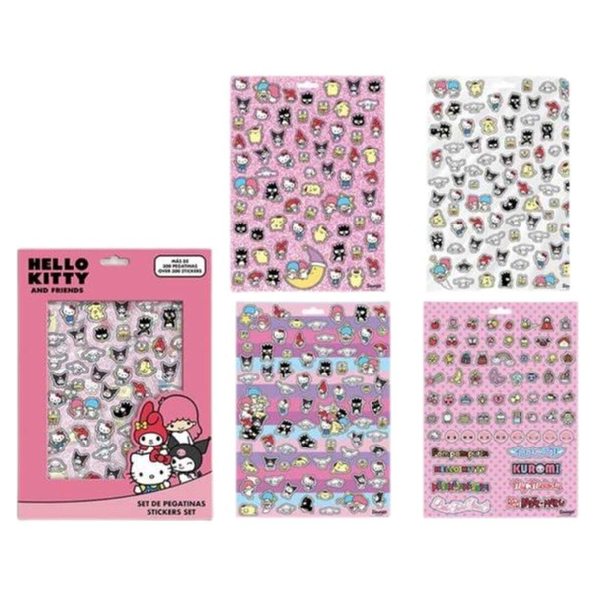 Hello Kitty klistermærker - Pink stickersæt til børn