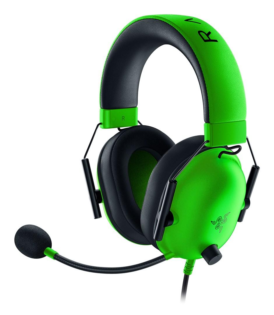 Gaming headset Razer BlackShark V2 X - kablet, hovedbøjle, grøn/sort billede
