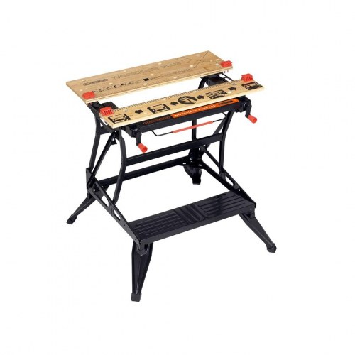 Arbejdsbænk Black & Decker WM825-XJ - sammenklappelig, sort