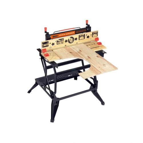 Arbejdsbænk Black & Decker WM825-XJ - sammenklappelig, sort