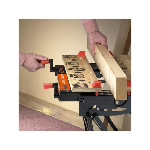 Arbejdsbænk Black & Decker WM825-XJ - sammenklappelig, sort